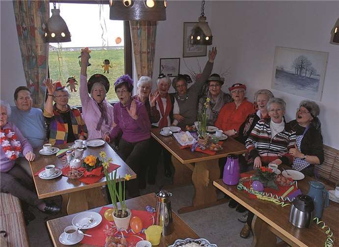 Zur Karnevalszeit gab es natürlich ein ganz besonderen "Treffpunkt" auf dem Mallendarer Berg. privat
