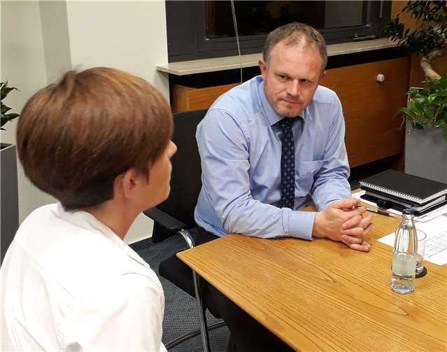 Zur letzten Runde der Bürgersprechstunden in diesem Jahr mit OB Jan Einig waren Bürgerinnen und Bürger aus der Innenstadt eingeladen. privat