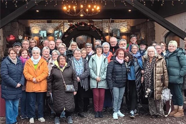 Zusammen genoß man die weihnachtliche Atmosphäre.Foto: privat