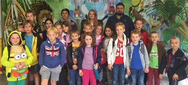 Zusammen mit ihren Betreuern erlebten die 17 Meckenheimer Kinder einen abwechslungsreichen Ausflug im Jackelino-Safari-Park. Stadt Meckenheim