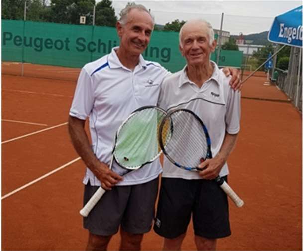 Zwei Ausnahmespieler: Gordon Waygood aus Australien (li.) und Peter Pokorny aus Österreich. Fotos: TC Siershahn