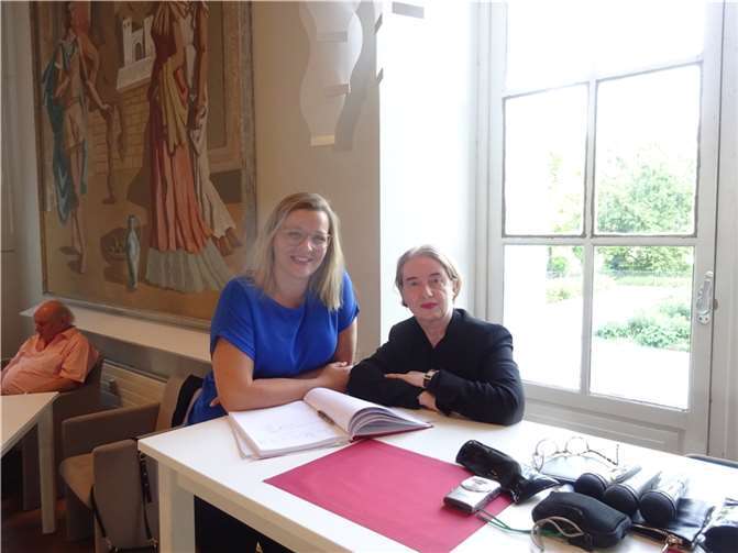 Zwei Frauen, die anpacken können: v.li.. Miriam Schuff und Petra Lötschert. Quelle: Kultursalon Koblenz