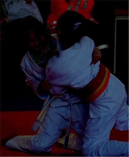 Zwei Judoka beim Turnier. Privat