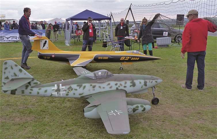 Zwei Legenden gingen zusammen an den Start. Der Starfighter F 104 und die Messerschmitt haben Fluggeschichte geschrieben.