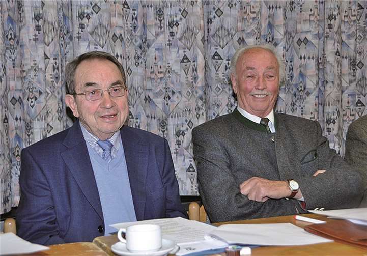 Zwei Urgesteine, die viel im Verein bewirkt haben: v.l. Gottfried Groß und Manfred Fuhr.