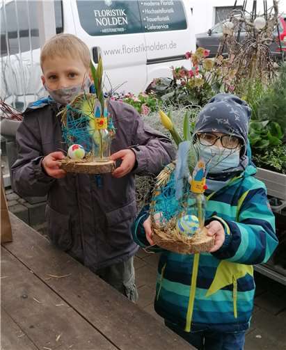 Zwei der 25 Teilnehmer an der Osterrallye.Foto: privat