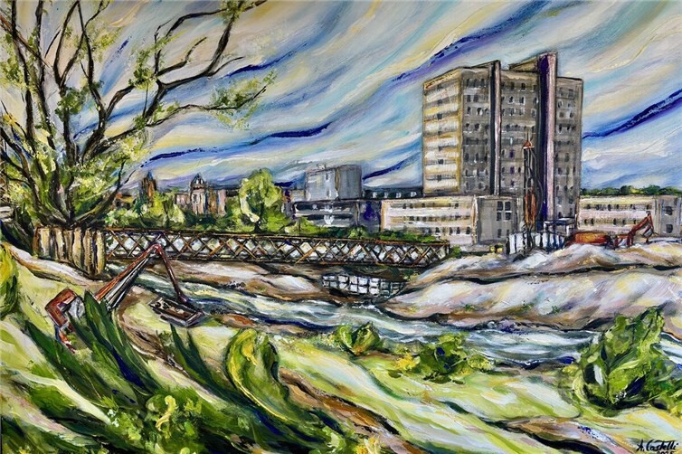 Zwischenschritt Neubau Landgrafenbrücke