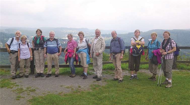 Zwölf Unerschrockene erwanderten sich diese letzte anspruchsvolle Etappe entlang der Sieg. privat