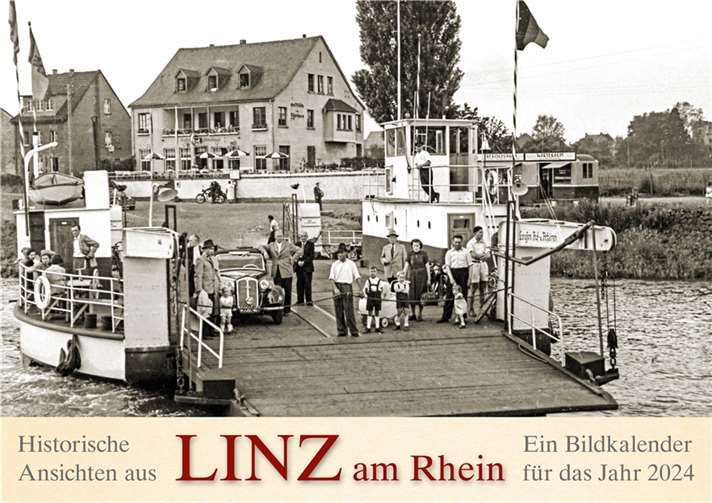 Zwölf nostalgische Fotos hat der Kalender zu bieten.  Foto: Stadtarchiv Linz am Rhein