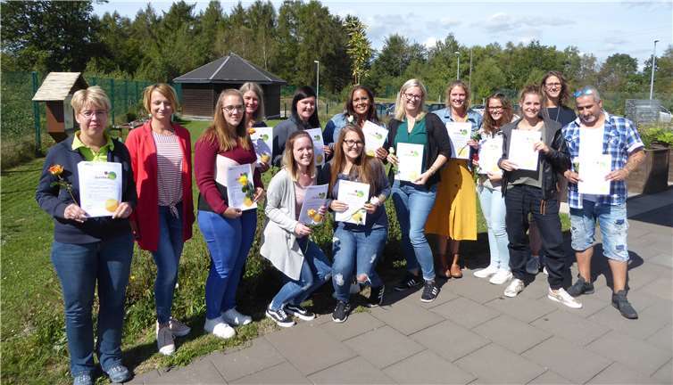 Zwölf pädagogische Fachkräfte nahmen an der Fortbildung der kvhs teil.Foto: privat