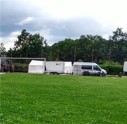 …der Bundeswehr auf dem GSV-Sportgelände.