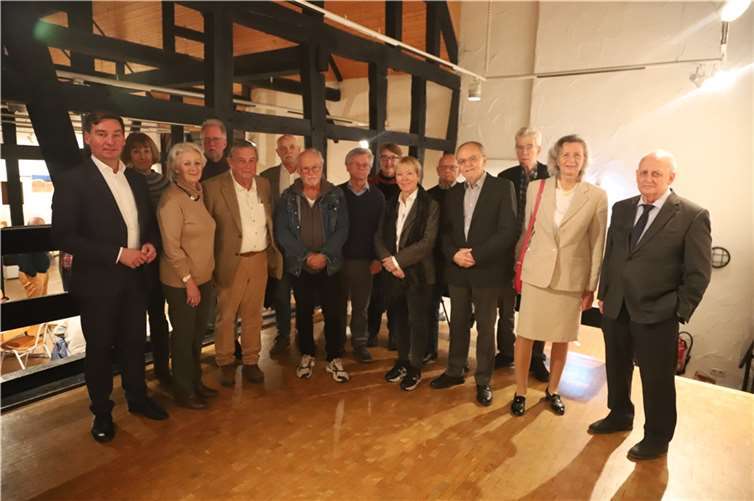 e Jubilare mit Sebastian Hartmann (l.) und Paul Lägel (r.).  Foto: SPD-Wachtberg