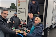 Lebensmittelspendenaktion am neuen Standort der Neuwieder Tafel in Neuwied