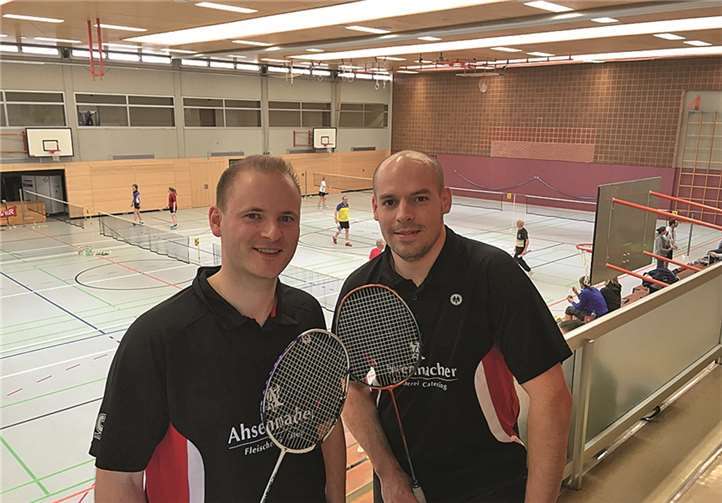 ize-Rheinlandmeister Marco Böttcher (l.) mit Partner Christian Glass. privat