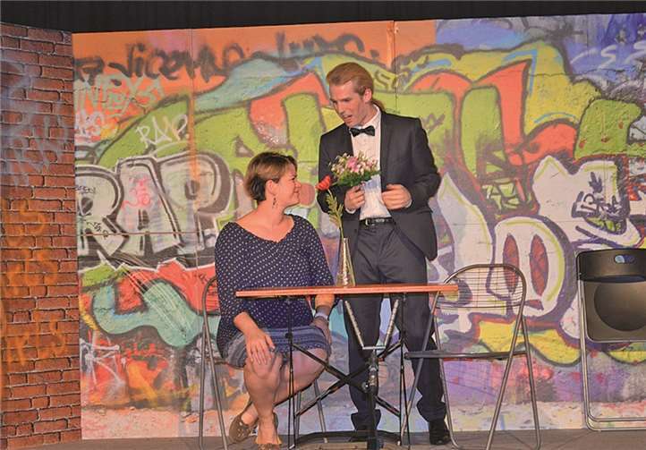 kevin kurth und vanessa passe beim blind-date.