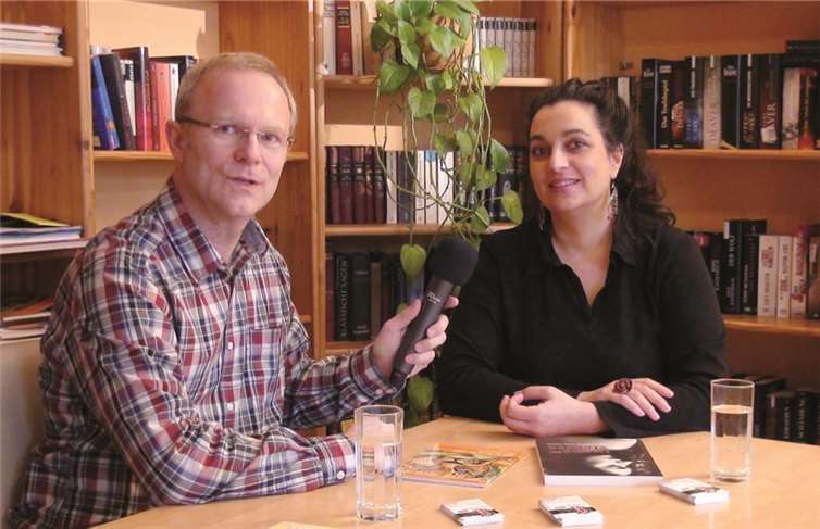 „kidz4kids“-Vorsitzende Anuschka Weyand im Gespräch mit Frank Lemmerprivat
