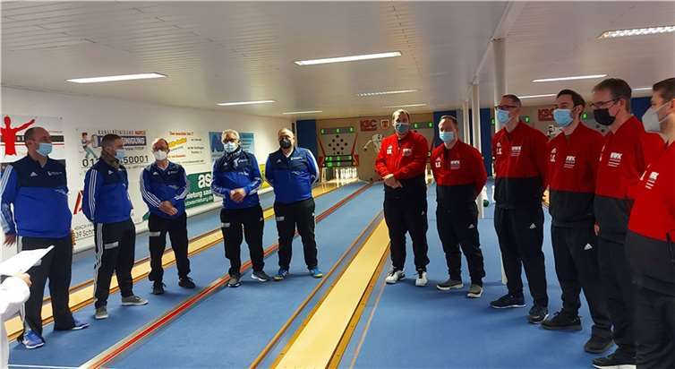 links: KSC Hüttersdorf, rechts: KSV Stromberg.  Foto: privat