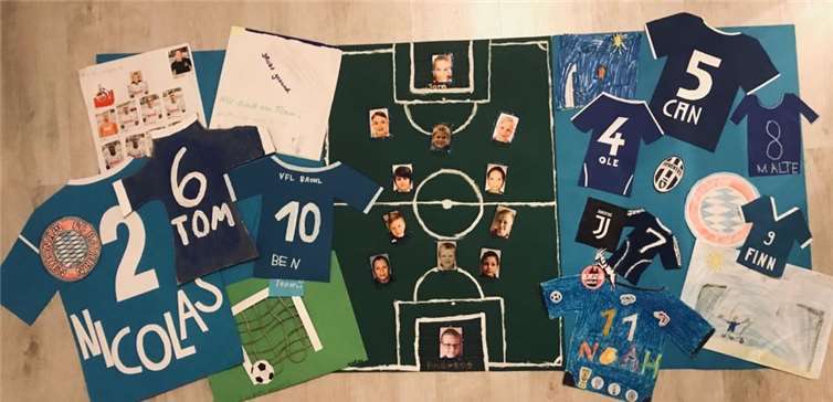 ls Symbol des Zusammenhalts, auch während der Corona-Pandemie, wurde aus den kreativen Aufgaben ein Gesamtkunstwerk gestaltet.Foto: privat