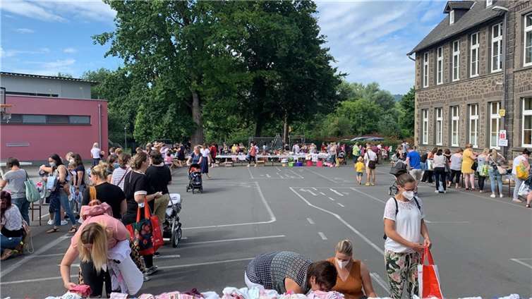 m 14. August 2021 veranstaltete der Förderverein der Grundschule Plaidt einen Kinderbasar auf dem Schulhof der Grundschule.Foto: privat