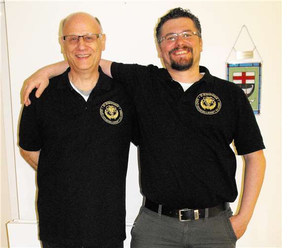 neuer und alter Pistolenwart - Harald Bergweiler und Sven Herth.