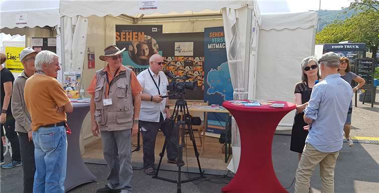 ok4.tv Stand beim landesweiten Ehrenamstag in Bad Hönningen.Foto: privat