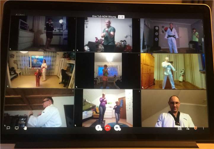 online-Training Taekwondo. Foto: Privat