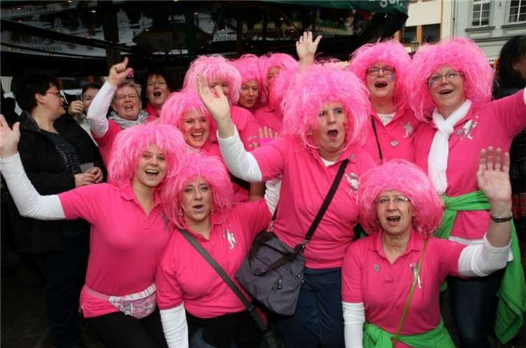 .......super Stimmung auf dem Jesuitenplatz.