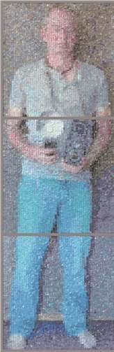 totalcut(1) ist ein lebensgroßes Selbstporträt von Dr. Thomas Denker.