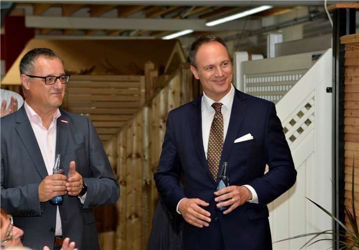 v l. Geschäftsführer der Kreishandwerkerschaft Rhein-Lahn Alexander Zeidler und Leitender Ministerialrat Dr. Hummrich.