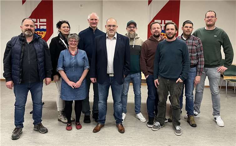 v. l .n .r.: Arnd Welling, Anja Körnert, Christine Bayer, Ralf Schwarz, Marcus Welling, Dirk Becker, Michael Schmitz, Andreas Gerner, Daniel Strahl, Frank Becker. Es fehlen: Annalyn Monschauer und Jo Ann Winkler. Foto: privat