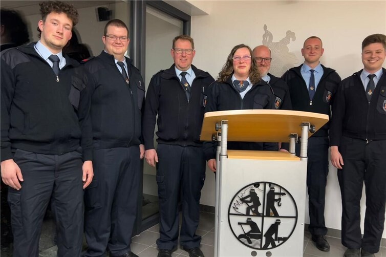 v. l. n. r. Joshua Grünfeld, Marcel Schmatulla, Daniel Heinrichs, Marie-Claire Schmatulla, Andreas Schmitz, Alexander Flohr, Aaron Schmitz