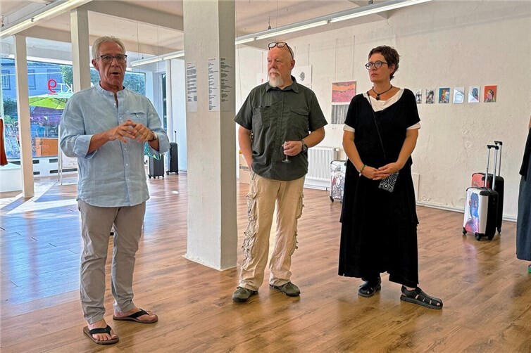 v. l. n. r.: Norbert Boden, Helmut Reinelt, Franca Perschen
