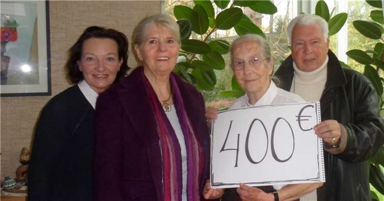 (v. li.): Vorsitzende Viktoria Hohn, Jutta Iwan, Erika Meyer zu Drewer und Siegfried Schwaner.Foto: privat