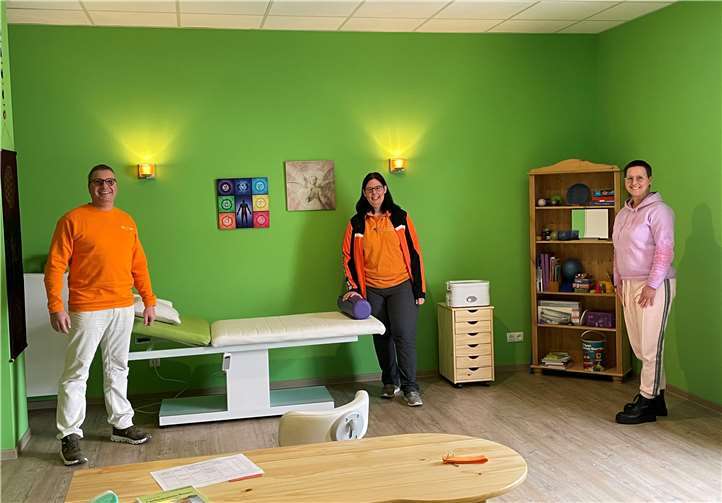 vizendo Leitung Stefanie und Günter Schneider mit Ergotherapeutin Cornelia Schwanke. Foto: privat