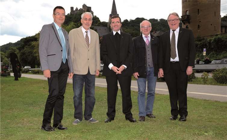 v.l.: Andreas Bühler, geistlicher Leiter; Siegbert Rathenow, stellv. Vorsitzender; Ottmar Dillenburg, Generalpräses; Werner Hammes, Vorsitzender und Thomas Gerber,Diözesanpräses.Werner Klockner