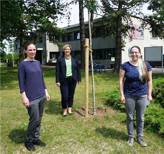 (v.l.) Anna Lena Müller, Petra Kalkbrenner und Stella Fließwasser.Foto: Gemeinde Swisttal