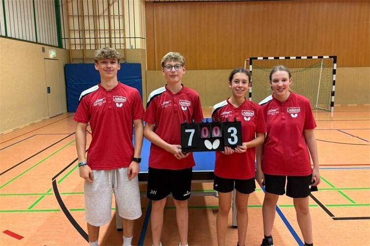 v.l. Ben Mannheim, Jonas Willkomm, Lea Weyh, Lena Eckermann.