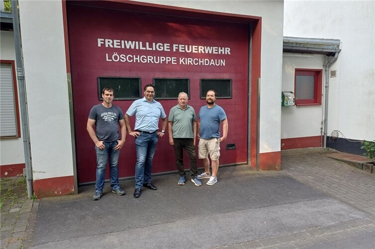 v.l. Bernd Giraths, Christoph Schmickler Hubert Rößel Christoph Scheuer 