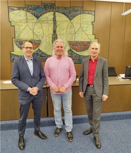 (v.l.) Bürgermeister Oliver Götsch, Schiedsmann Wieland Ludwig und der Direktor des Amtsgerichts Ralf Tries.  Foto: privat
