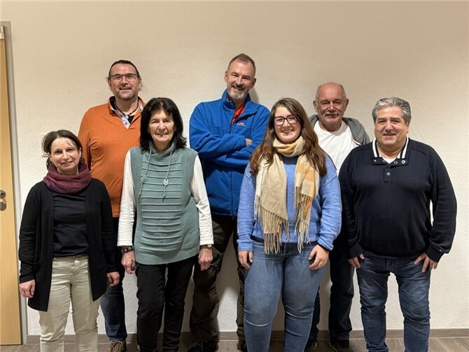(v.l.) C. Lammelin, G. Wilhelmy, Edith Simons-Schneider (2. Vorsitzende), R. Hoffmann (1. Vorsitzender), S-M. Kemnitzer, W. Dreyer, R. Kemnitzer, (nicht auf dem Bild Henrik Eissing) Foto: privat