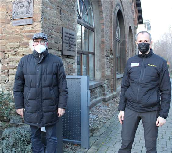 (v.l.) CDU-Landtagskandidat Peter Moskopp und Goran Varvodic an der Condordiahütte in Bendorf Mülhofen. Foto: privat