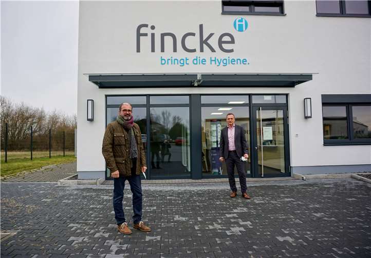 (v.l.) CDU-Landtagskandidat Peter Moskopp und Stephan Fincke (Geschäftsführer). Foto: privat