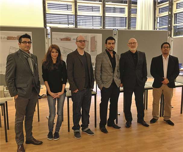 v.l. Cemal Büyük (Alevitische Gemeinde Deutschland e.V.), Nazanin Esfandiyari, Thomas Wagner, Sezgin Isik, Prof. Henner Herrmanns und Julian Walterprivat