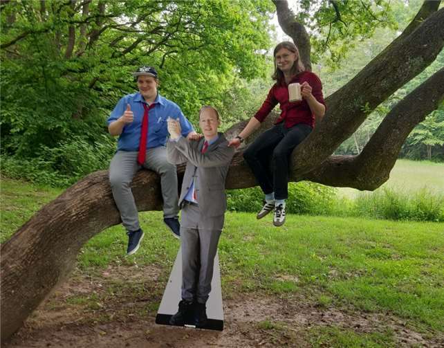 v.l.: Christian Link, Martin Sonneborn, Sergej Lapenkov. Foto: Die Partei