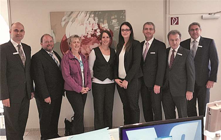 (v.l.): Christof Bürger, Stefan Linden, Regina Esch, Tanja Theisen, Verena Blaeser, Sascha Monschauer, Peter Schäfer und Marcus Krampen privat