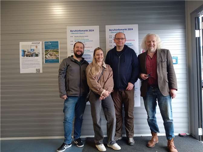 (v.l.) Christoph Scheuer, Ina Wolff, Karl Malucha und Wolfgang Schlagwein.  Foto: Sophie Scheuer