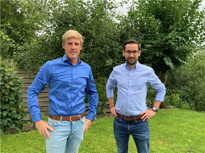 v.l.: Christoph Schmitt, Bundestagskandidat der SPD im Wahlkreis 198, und Philipp Hergarten, Vorsitzender SPD Brohltal.Foto: SPD