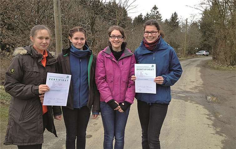 (v.l.) Cora Damaschke, Alina Klapperich, Meike Thelen und Lea Römer.privat