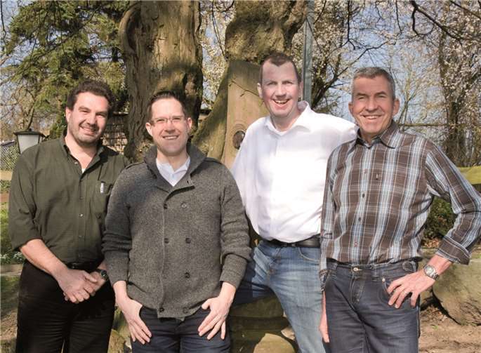 v.l. Detlef Wolf, Bernd Hahn, Peter Weingarten, Burkhard Lebrecht, (nicht im Bild) Holger Löcher.