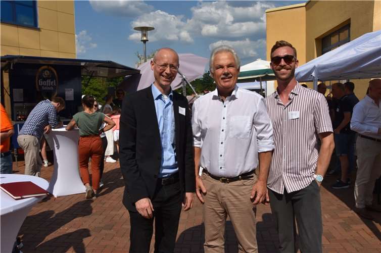 (v.l.) Dr. Joachim Rasch, Stefan Raetz, Manuel Knauber (Wfeg Mitarbeiter).